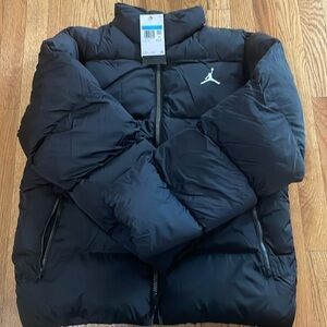 Nike Men’s Sz Tall Jordan Essentials Poly Puffer Jacket Black FB7331-010 NWT